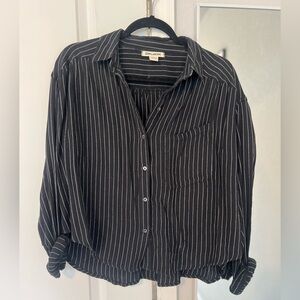Billabong Boxy Striped Button Down Shirt